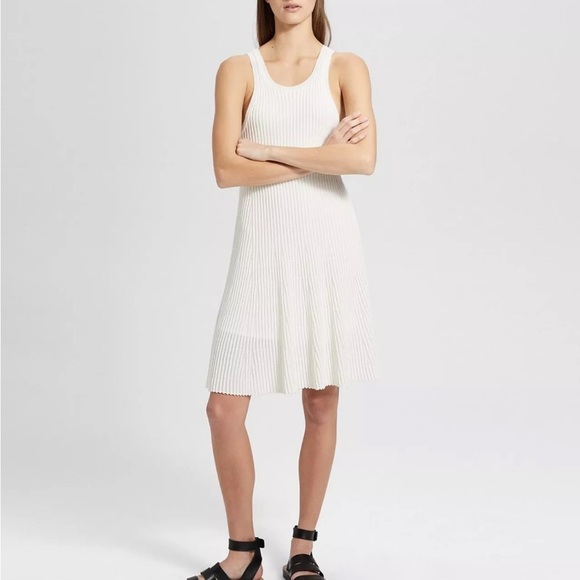Theory Dresses & Skirts - Theory Ottoman Sleeveless Dress Sz M Bridal Bachelorette